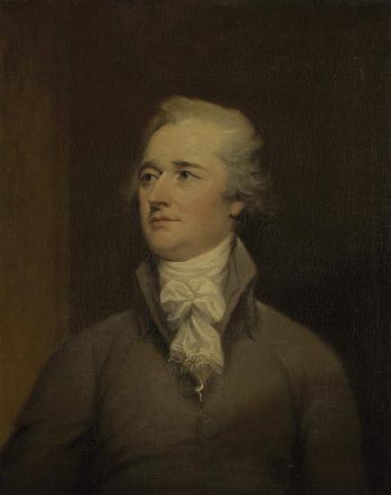 John Trumbull Alexander Hamilton oil painting image